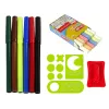 LEAN TOYS Opvouwbare 2in1 schoolbordkoffer - krijt & stift
