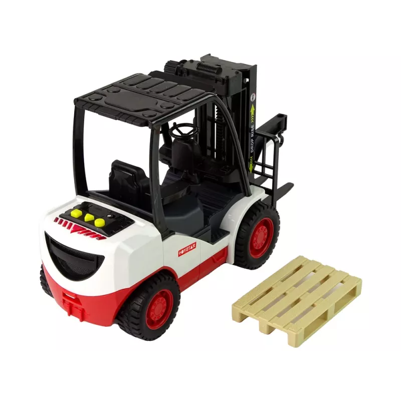 LEAN TOYS Heftruck met beweegbare vork en pallet