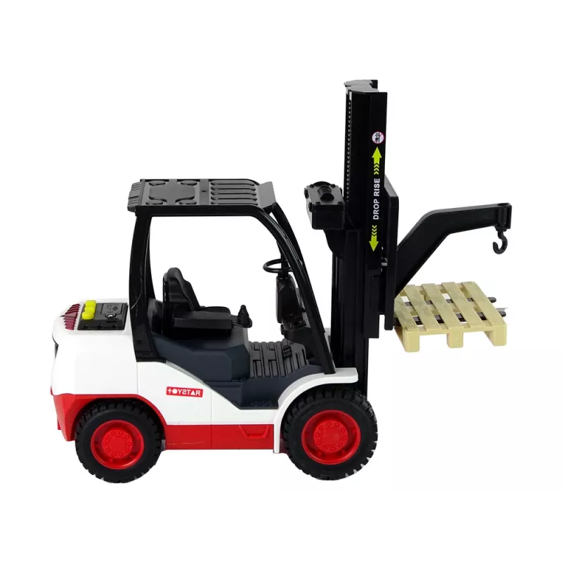 LEAN TOYS Heftruck met beweegbare vork en pallet