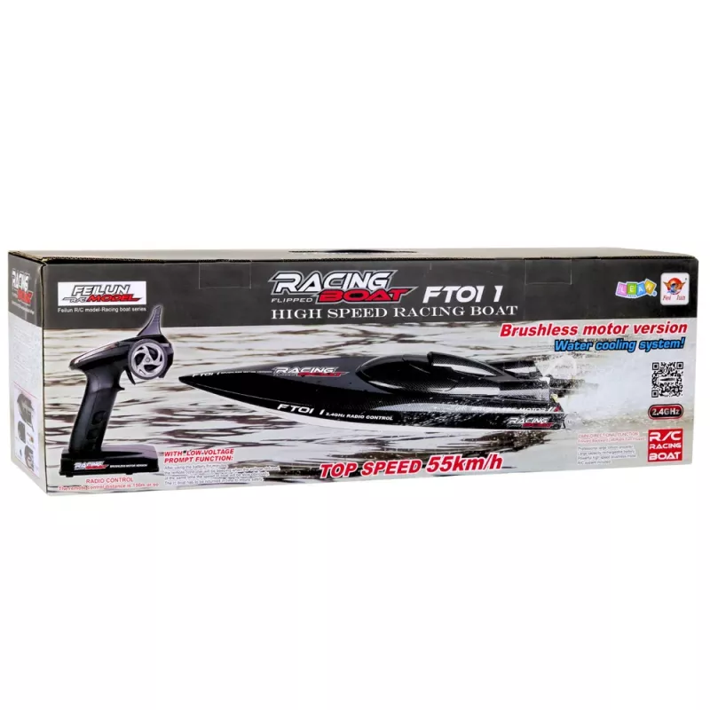 LEAN TOYS FT011 radiografisch bestuurbare RC borstelloze motorboot 55km/u