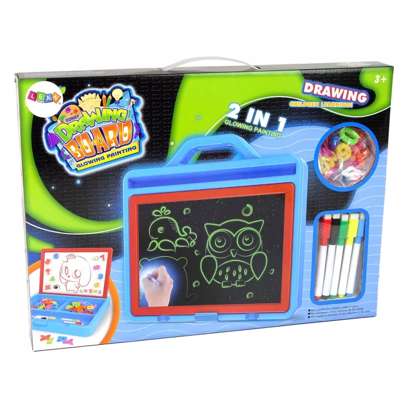 LEAN TOYS Glowing Paint 2in1 Magnetisch Tekenbord