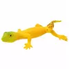 LEAN TOYS gouden gekko rubberen figuur rekbaar realistisch reptiel 15,5 cm