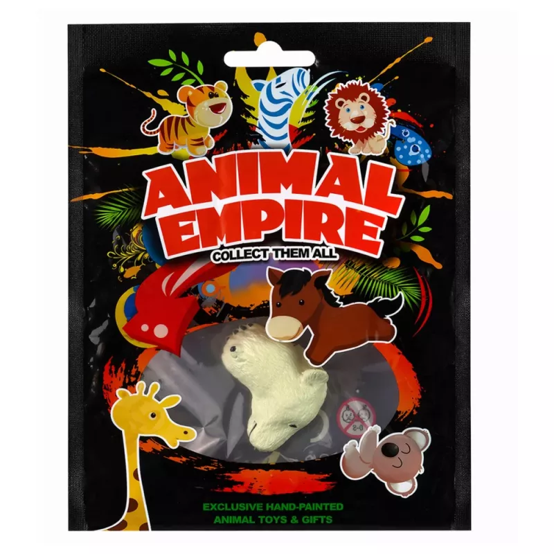 LEAN TOYS Hand Ring Educatieve Dieren Beer Wit