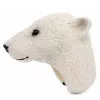 LEAN TOYS Hand Ring Educatieve Dieren Beer Wit