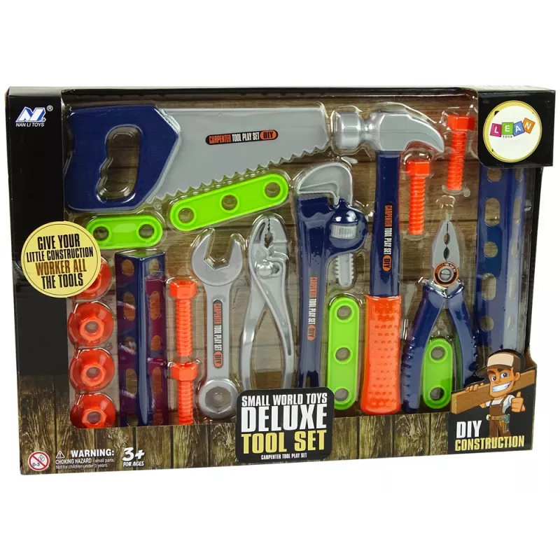 LEAN TOYS klusset gereedschap schroevendraaier hamer zaag