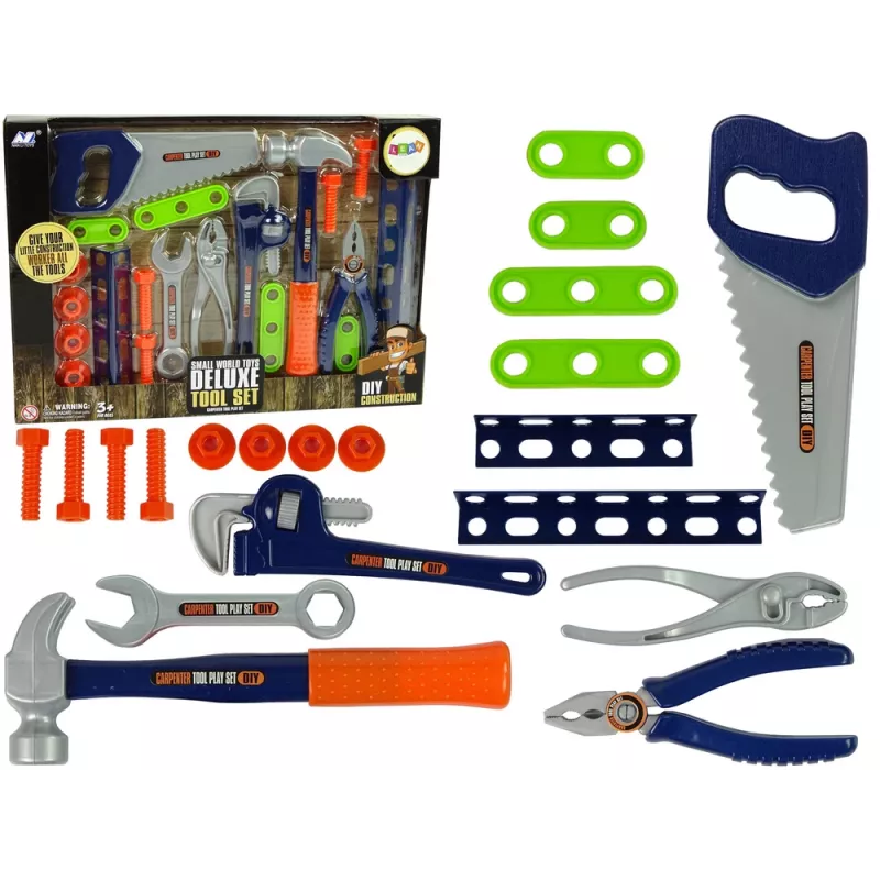 LEAN TOYS klusset gereedschap schroevendraaier hamer zaag