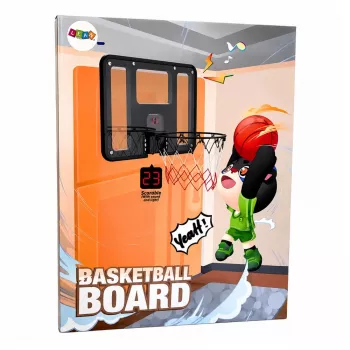 LEAN TOYS hangende basketbalmand met backboard, puntenteller, lichten en geluid