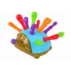 LEAN TOYS Egel puzzel blauw kleurrijke stekels