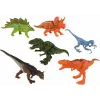 LEAN TOYS Helikopter dinosaurussen voertuig set 8 kleurrijke stuks