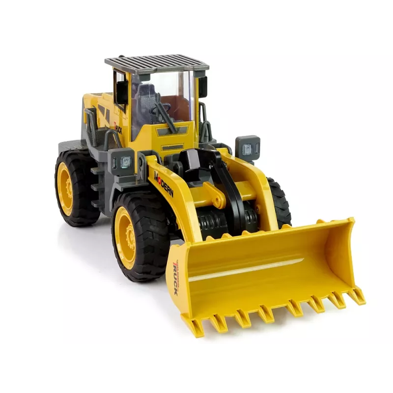 LEAN TOYS Enorme graafmachine R/C lader afstandsbediening 360 graden rotatie LED-verlichting
