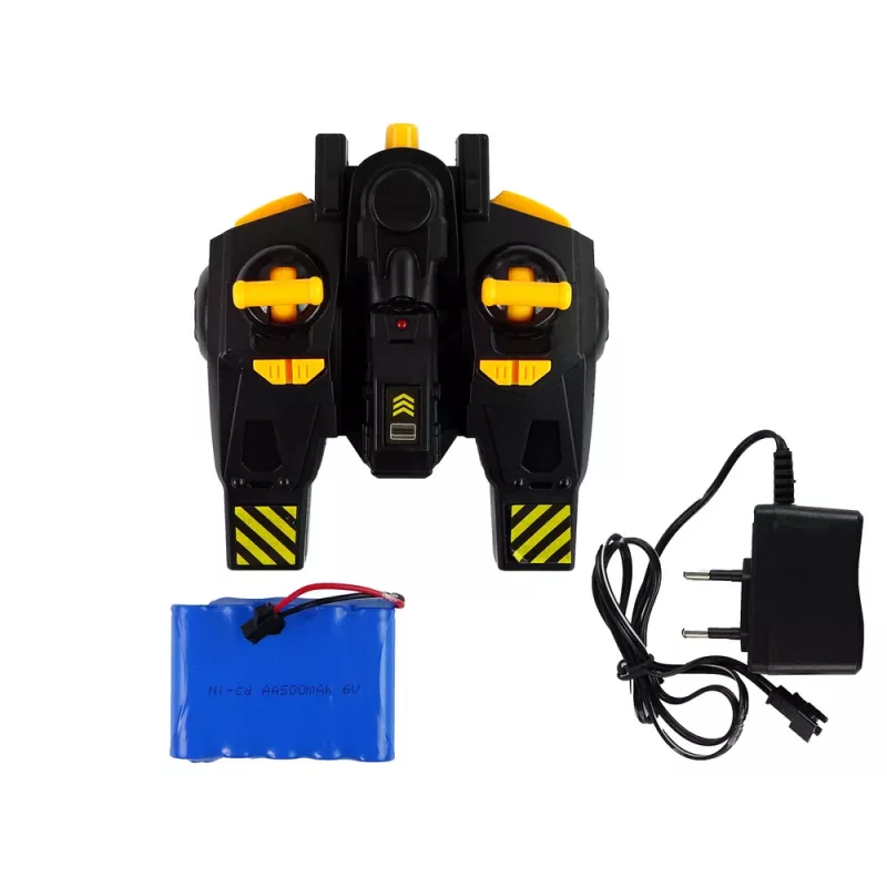 LEAN TOYS Enorme graafmachine R/C lader afstandsbediening 360 graden rotatie LED-verlichting