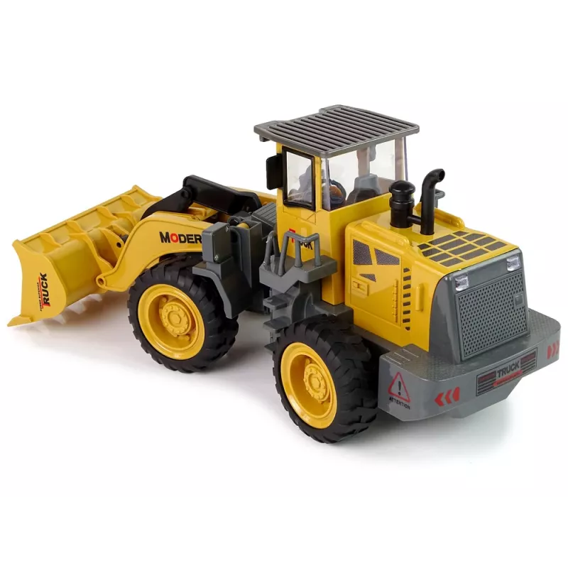 LEAN TOYS Enorme graafmachine R/C lader afstandsbediening 360 graden rotatie LED-verlichting