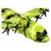 LEAN TOYS enorm militair vliegtuig 55cm met accessoires