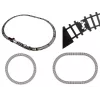 LEAN TOYS enorme trein met geluid, licht en rook 206,5 cm x 153,5 cm