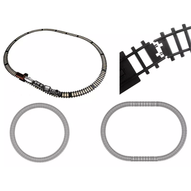 LEAN TOYS enorme trein met geluid, licht en rook 206,5 cm x 153,5 cm