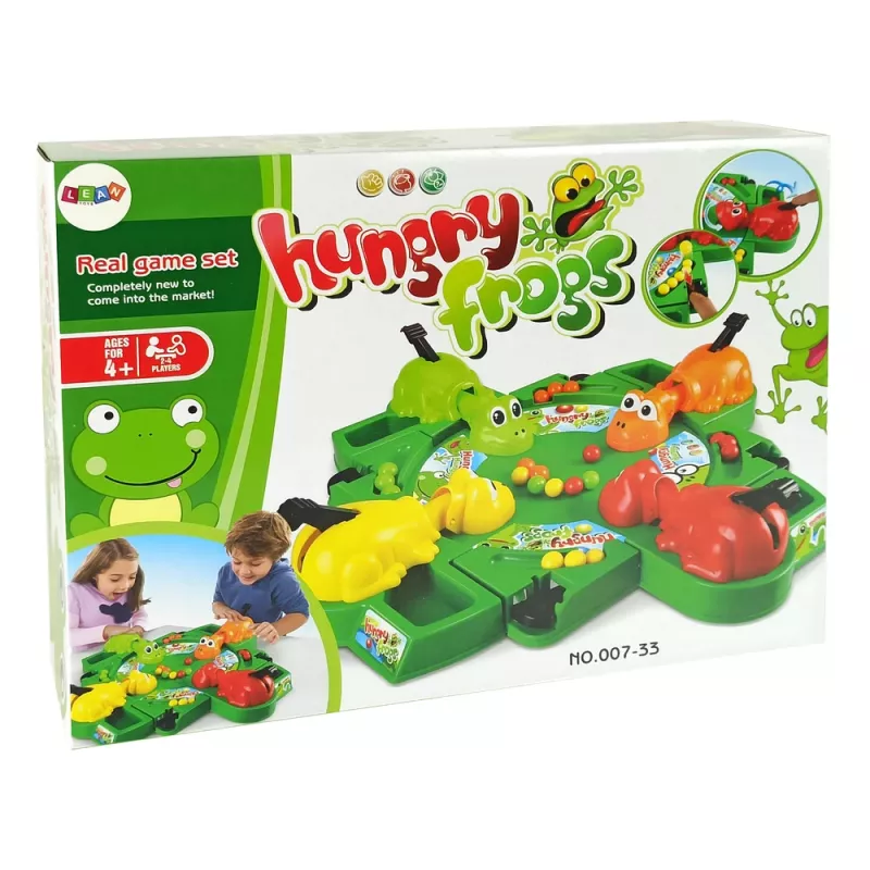 LEAN TOYS hongerige kikkers arcadespel hendel ballen