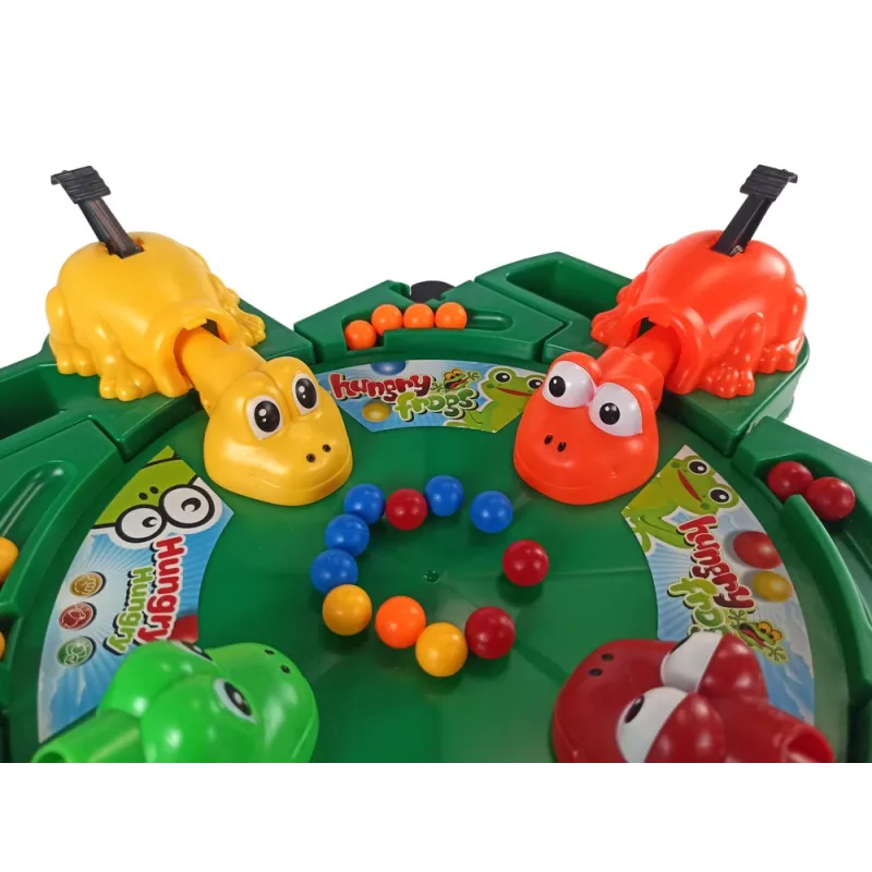 LEAN TOYS hongerige kikkers arcadespel hendel ballen