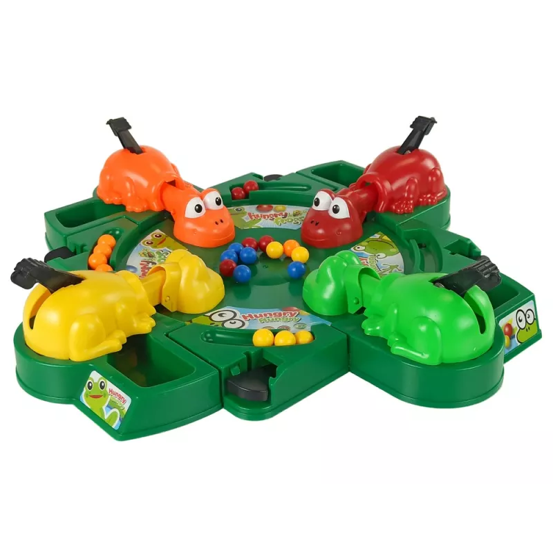 LEAN TOYS hongerige kikkers arcadespel hendel ballen