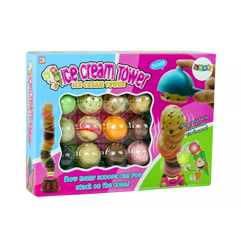 LEAN TOYS Ice Cream Tower arcadespel voor het hele gezin