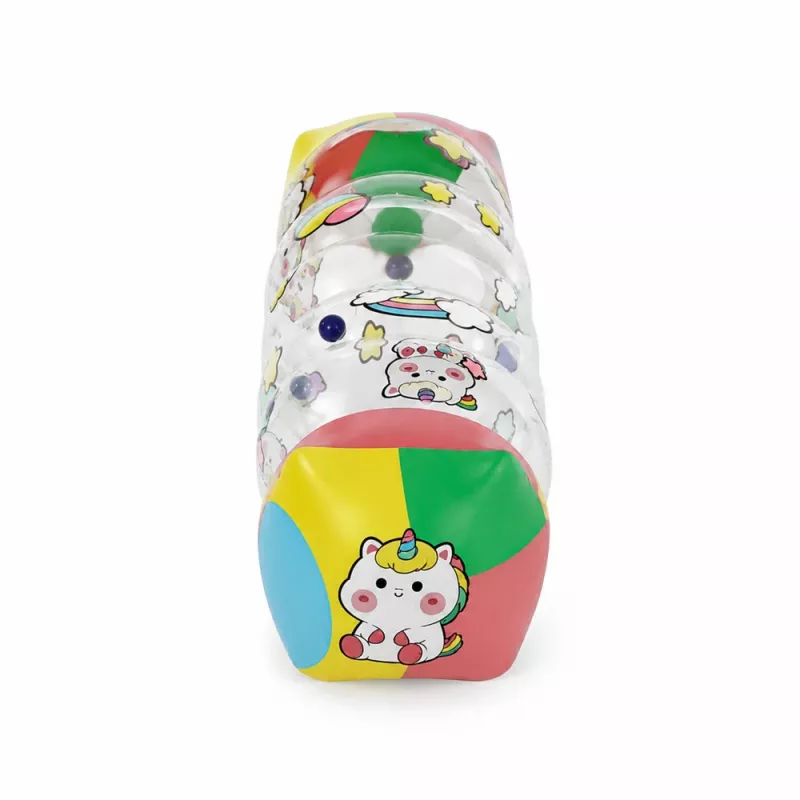 LEAN TOYS opblaasbare kruiprol voor peuters eenhoorn 48 x 20 cm