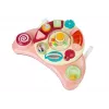 LEAN TOYS interactief baby paneel speelgoed muziek dieren roze