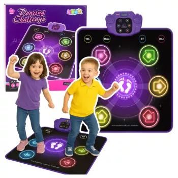 LEAN TOYS interactieve dansmat voor kinderen met Bluetooth 5.0, 5 spelmodi & 3 talen