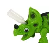 LEAN TOYS Interactieve dinosaurus Triceratops stoom water geluid groen