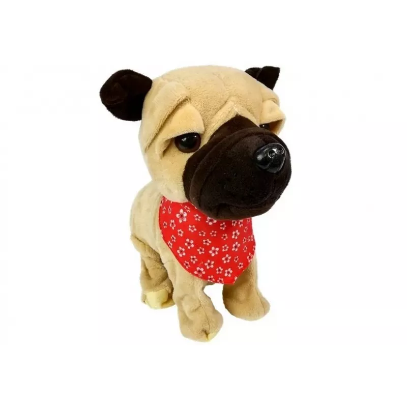 LEAN TOYS interactieve hond aan de lijn, blaft, kwispelt, sensoren