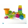 LEAN TOYS Interactieve leertafel met kogelbaan en glijbaan blauw
