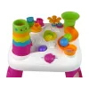 LEAN TOYS Interactieve leertafel balletjessorteerder glijbaan roze