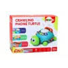 LEAN TOYS Interactieve leer-schildpad-telefoon 6in1 lichten geluiden groen