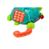 LEAN TOYS Interactieve leer-schildpad-telefoon 6in1 lichten geluiden groen