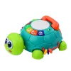 LEAN TOYS Interactieve leer-schildpad-telefoon 6in1 lichten geluiden groen