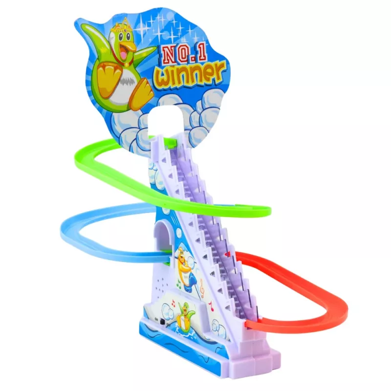 LEAN TOYS interactieve pinguïn-roltrapset voor kinderen