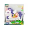 LEAN TOYS Interactieve piano eenhoorn diergeluiden melodieën wit