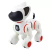 LEAN TOYS interactieve robothond met afstandsbediening, licht en geluid, wit-oranje