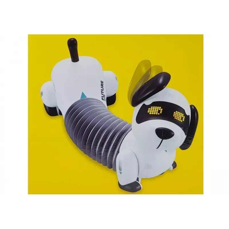 LEAN TOYS interactieve robot hond, op afstand bediend, muziek, geluid, afstandsbedieningsbal
