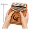 LEAN TOYS kalimba 17 toetsen houten muziekinstrument met accessoiretas