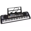 LEAN TOYS keyboard met microfoon muziekinstrument voor kinderen zwart