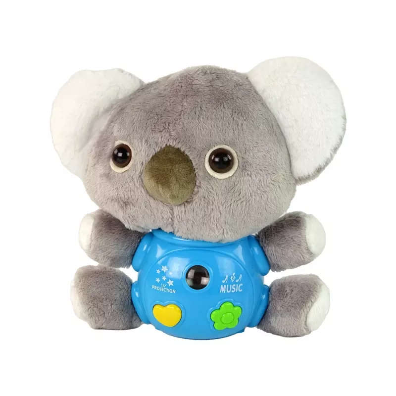 LEAN TOYS Koala projector geluid interactief speelgoed grijs