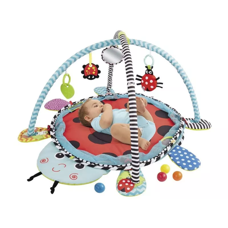 LEAN TOYS lieveheersbeestje educatieve mat box ballen voor baby