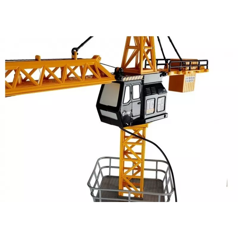 LEAN TOYS grote bouwkraan met verstelbare, op afstandsbediening bediende haak, 182 cm