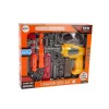 LEAN TOYS Grote DIY gereedschapskist + accuboormachine klusserset