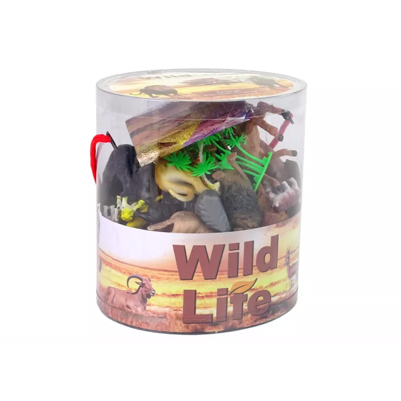 LEAN TOYS Grote figurenset wilde dieren safari + accessoires 34 elementen