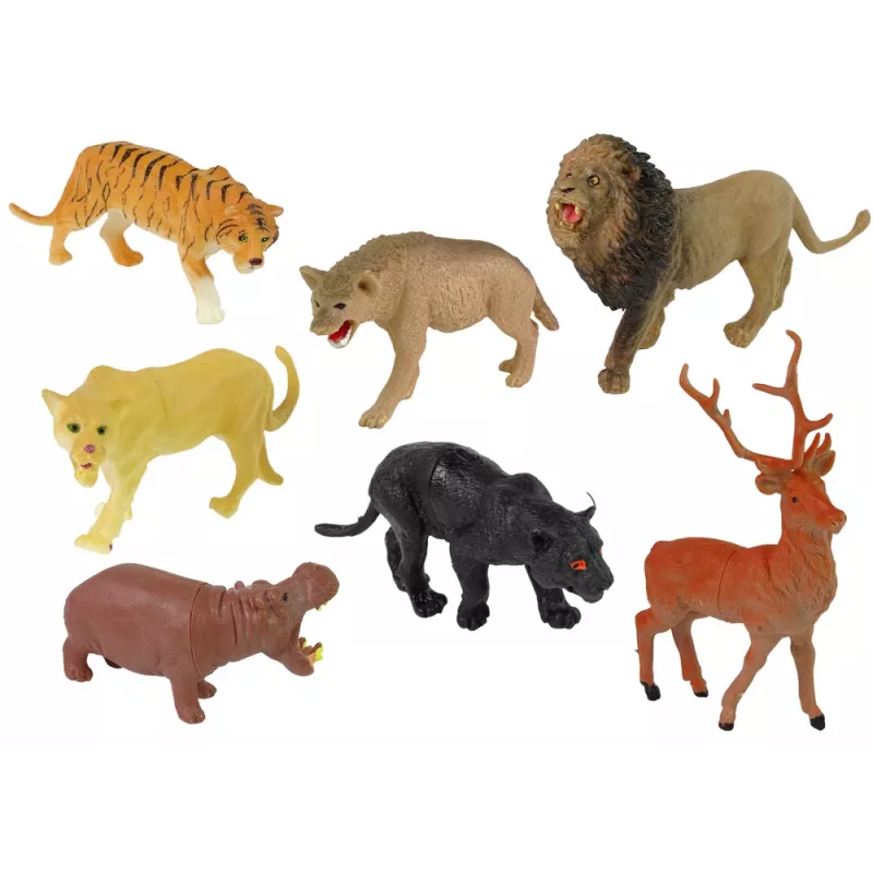 LEAN TOYS Grote figurenset wilde dieren safari + accessoires 34 elementen