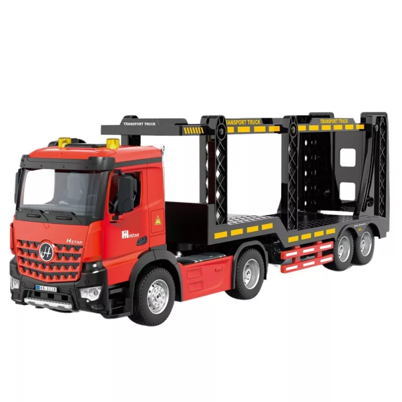 LEAN TOYS Large Lora takelwagen op afstand bedienbaar RC 2.4G 6CH rood