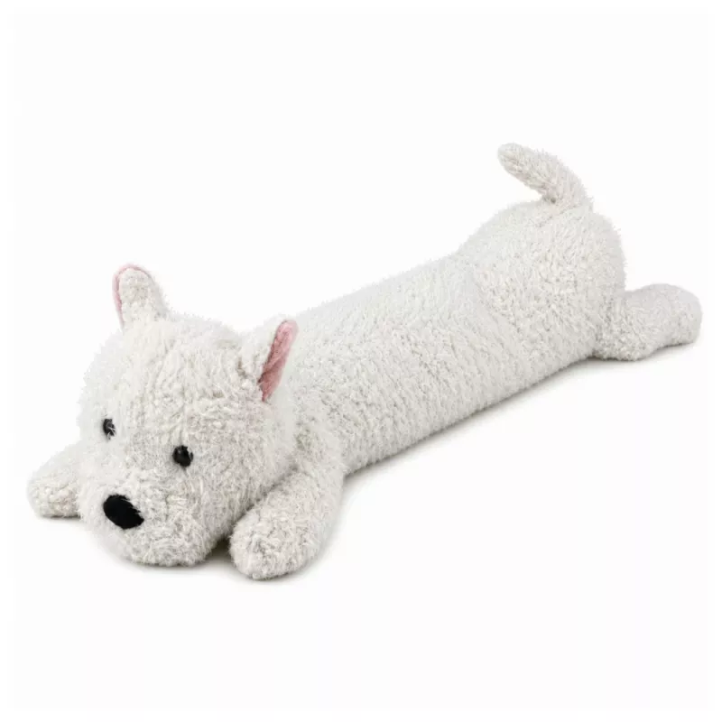 LEAN TOYS grote pluchen West Highland terrier knuffeldier mascotte wit 90 cm