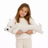 LEAN TOYS grote pluchen West Highland terrier knuffeldier mascotte wit 90 cm