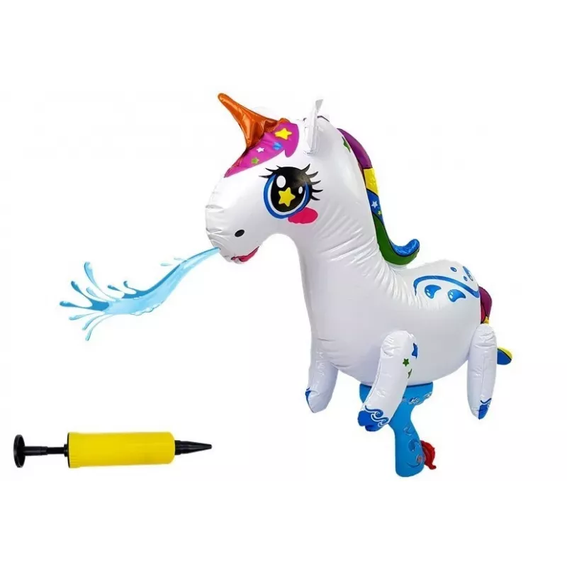 LEAN TOYS groot pomp-waterpistool eenhoorn
