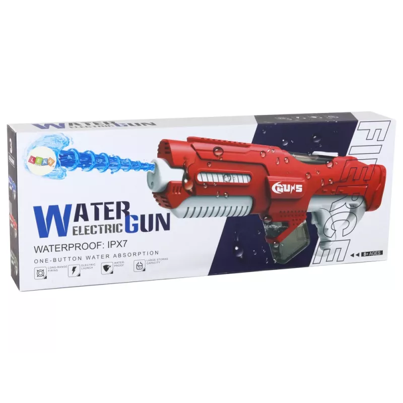 LEAN TOYS groot rood waterpistool 750ml met bril